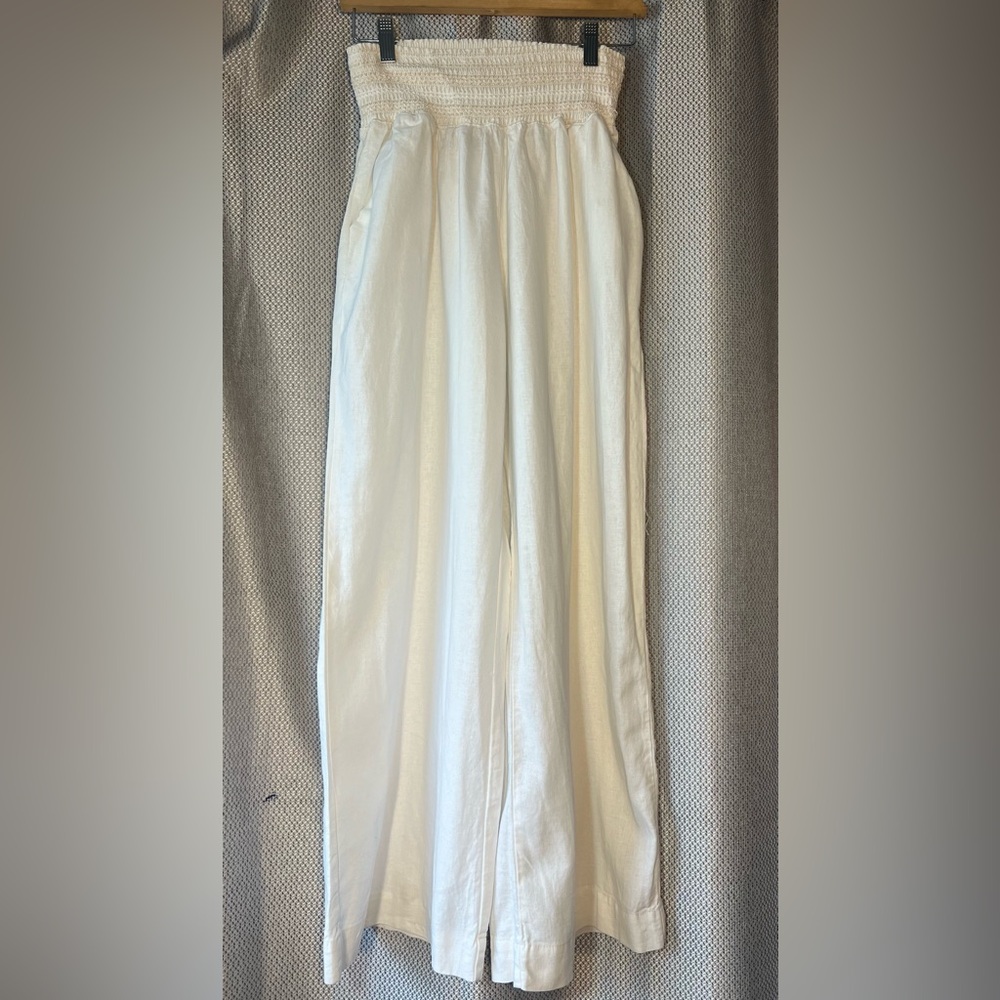 Beau/Dawson Cream Wide Leg Pants